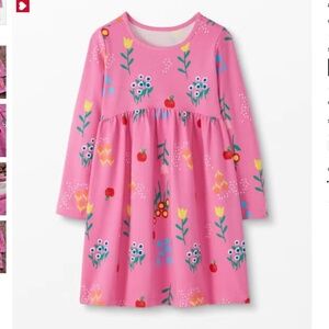 Hanna Andersson Pink Flower Dress Size 4